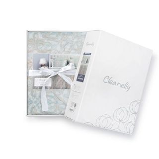 Cleanelly – Комплект постельного белья Империя в подарочной упаковке , размер Евро, 1,5 спальное, Дуэт, 2 спальное