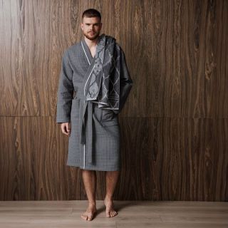 Халат вафельный Ora e sempre мужской