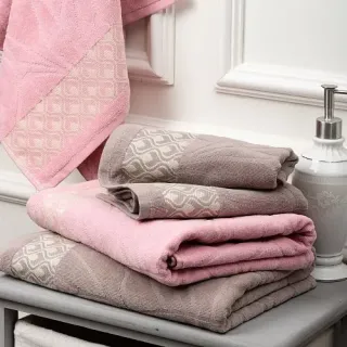 Cleanelly – Полотенце махровое Fogliame, бежевый
