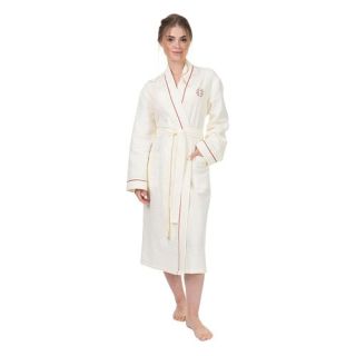 Халат гладкотканый Современный винтаж женский с рельефной клеткой