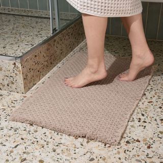 Cleanelly – Коврик для ванной комнаты рельефный , бежевый