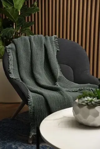 Плед Caldo 170х130 с бахромой 