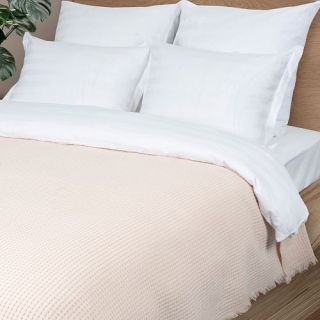 Плед жаккардовый Coperta с бахромой
