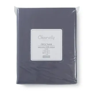 Cleanelly – Простыня 240х260 Сапфир (мако-сатин), размер 240Х260