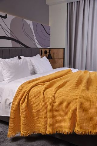 Плед Трепет 185x190 с бахромой