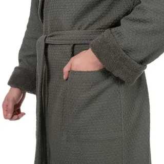 Халат вафельный Moderno vintage мужской комбинированный 