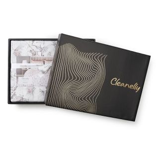 Cleanelly – Комплект постельного белья Гибискус в подарочной упаковке, размер Евро
