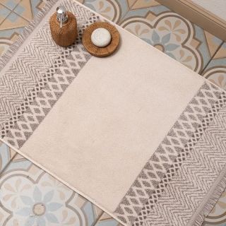 Cleanelly – Коврик для ног 50х70 махровый Душа бохо, 
