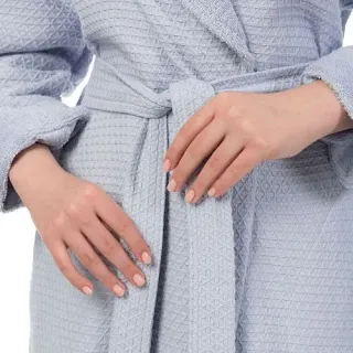 Халат вафельный Limoneto женский комбинированный