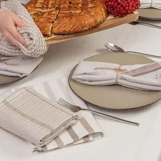 Cleanelly – Полотенце гладкотканое с рельефной клеткой Piccole gioie 50х70 , 