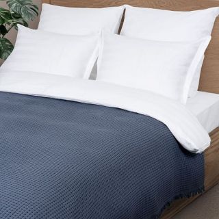Плед жаккардовый Coperta с бахромой