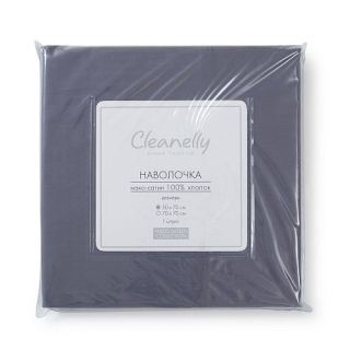 Cleanelly – Наволочка с ушками 50х70 Сапфир (мако-сатин) , размер 50Х70