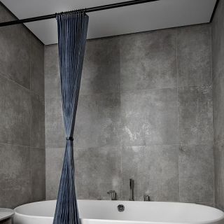 Штора для ванной комнаты Cleanelly 180х200 тканевая
