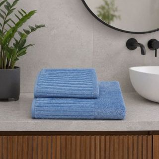 Cleanelly – Полотенце махровое Водопад, светло-серый Cleanelly – Полотенце махровое Водопад, светло-серый