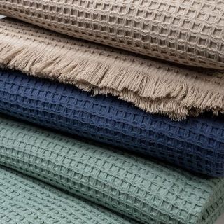 Плед жаккардовый Coperta с бахромой