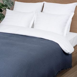 Плед жаккардовый Coperta с бахромой