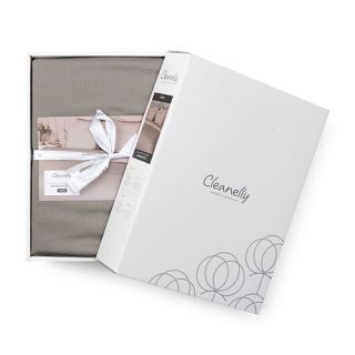 Cleanelly – Комплект постельного белья Минималист в подарочной упаковке, размер Дуэт, Евро