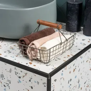Cleanelly – Салфетка махровая 30х30 Base del comfort, молочный