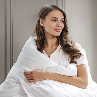 Cleanelly – Комплект постельного белья Белый жемчуг в подарочной упаковке , размер Дуэт, Евро