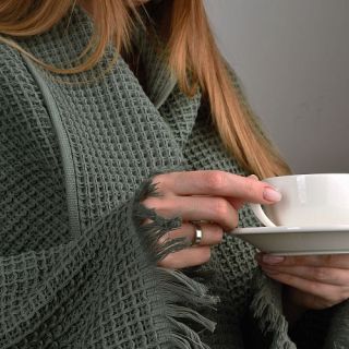 Плед Tocco 180х140 с бахромой