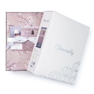Cleanelly – Комплект постельного белья Серенада в подарочной упаковке, размер Евро, 1,5 спальное, 2 спальное, Дуэт