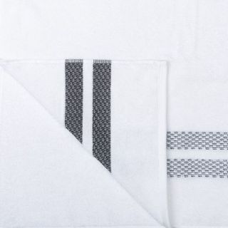 Cleanelly – Полотенце махровое Белый и черный, белый
