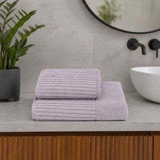 Cleanelly – Полотенце махровое Водопад, сиреневый Cleanelly – Полотенце махровое Водопад, сиреневый