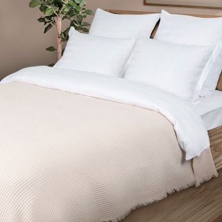 Плед жаккардовый Coperta с бахромой
