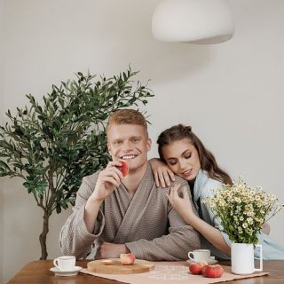 Халат вафельный Alma di boho мужской