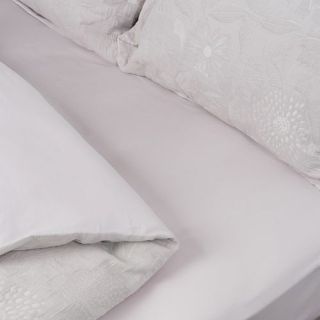 Cleanelly – Комплект постельного белья Цветочный узор (рельефное) в подарочной упаковке, размер Евро