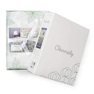 Cleanelly – Комплект постельного белья Карамбола в подарочной упаковке, размер 1,5 спальное, 2 спальное, Дуэт, Евро