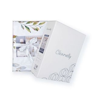 Cleanelly – Комплект постельного белья Скандинавия в подарочной упаковке , размер 1,5 спальное, 2 спальное, Дуэт, Евро