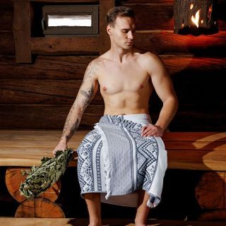 Рельефное полотенце Узорочье 95х170