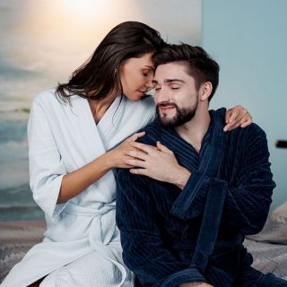 Халат махровый Tramonti di Madera мужской с капюшоном