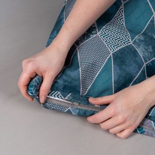 Cleanelly – Комплект постельного белья Витраж в подарочной упаковке , размер 2 спальное, Дуэт, Евро