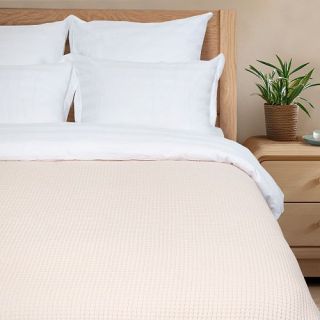 Плед жаккардовый Coperta с бахромой