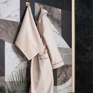 Cleanelly – Полотенце махровое Alba d'oro с петелькой, молочный