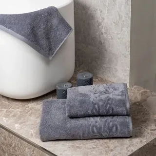 Cleanelly – Полотенце махровое Base del comfort, серый