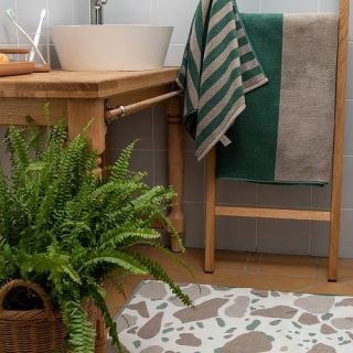 Cleanelly – Коврик для ног 50х70 махровый La mia casa, 