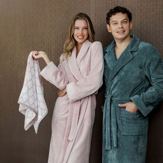 Халат махровый Тонкая работа мужской