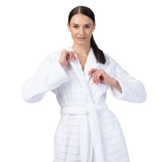 Халат махровый Bianco e nero женский с капюшоном 