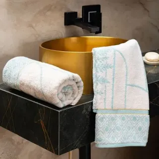Cleanelly – Полотенце махровое бамбуковое Alba d'oro с петелькой, 