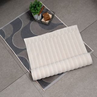 Cleanelly – Коврик для ног 45х70 махровый Mia armonia, молочный