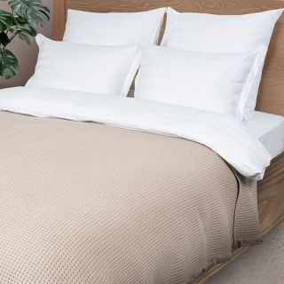 Плед жаккардовый Coperta с бахромой
