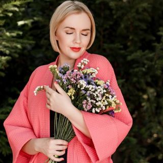 Халат вафельный La vita e bella женский