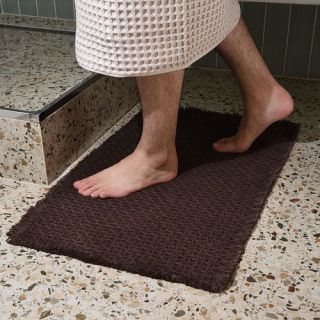 Cleanelly – Коврик для ванной комнаты рельефный , коричневый