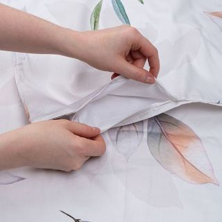 Cleanelly – Комплект постельного белья Оливия в подарочной упаковке , размер 1,5 спальное, 2 спальное, Дуэт, Евро