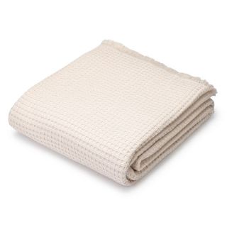 Плед жаккардовый Coperta с бахромой