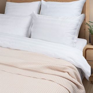 Плед жаккардовый Coperta с бахромой
