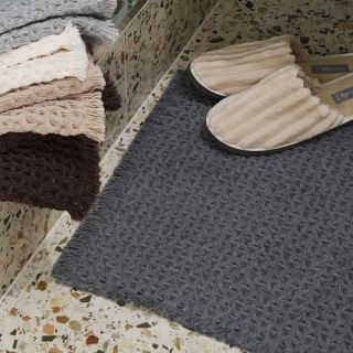 Cleanelly – Коврик для ванной комнаты рельефный , серый